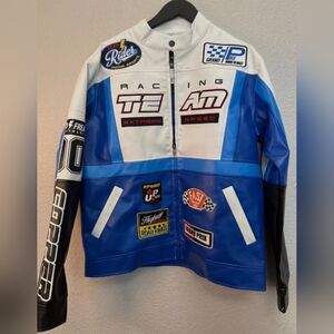 Racing Team Blue and White Jacket